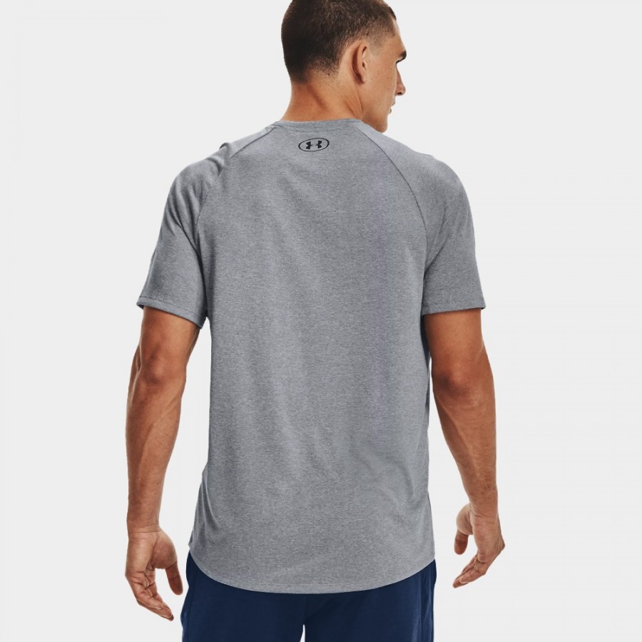 T-Shirt noir homme Under Armour Charged Cotton SS | Espace des Marques