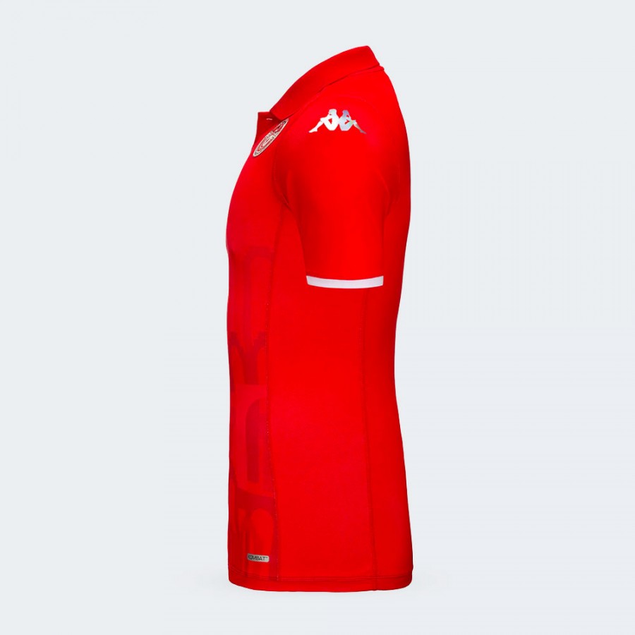 Kappa Maillot KOMBAT Equipe Nationale Rouge Tunisie 2024