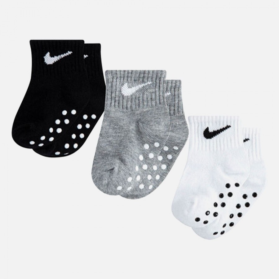 Nike Chaussettes Basses kids Swoosh Gripper 3P