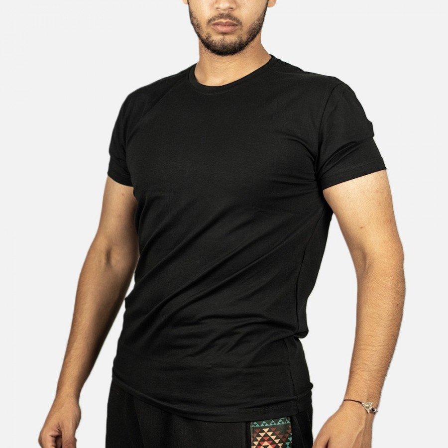 Tempo T-Shirt Basique Noir